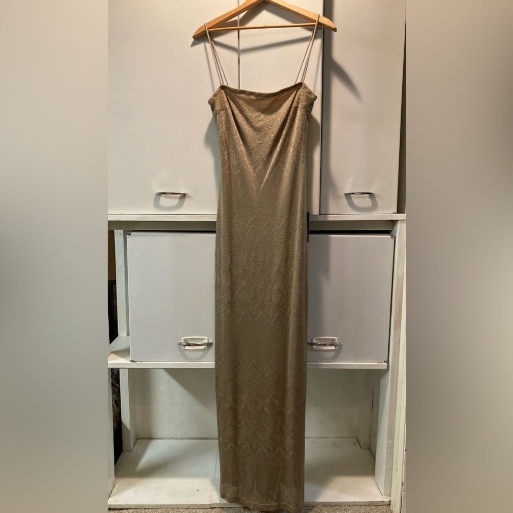 Rampage Gold Floor-length Dress